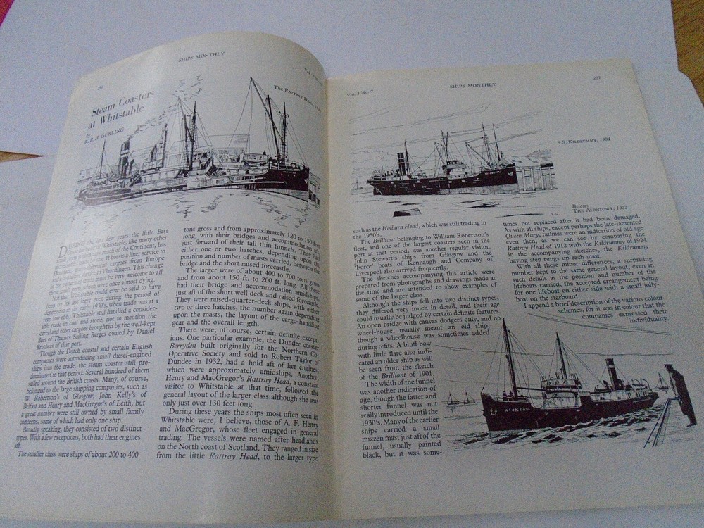 HMS REPULSE / STEAM COASTERS WHITSTABLE GOOD ARTICLE FROM 1968