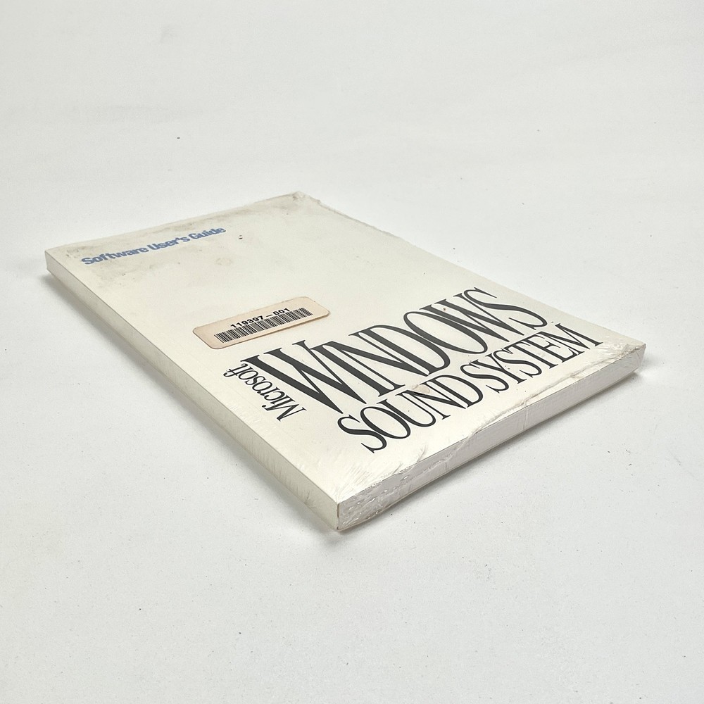 Microsoft Windows Sound System Software User's Guide Vintage Factory Sealed
