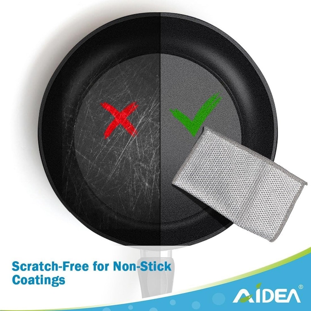 Versatile Non-Scratch Wire Dishcloths (24PK) for All Kitchen Cleansing Needs