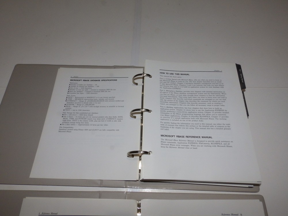 Vintage Software - Microsoft RBase Database Management System (5.25" diskettes)