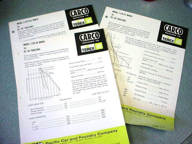 12 Piece Older Construction Literature Asst Euclid, Terex, Ware CHEAP!