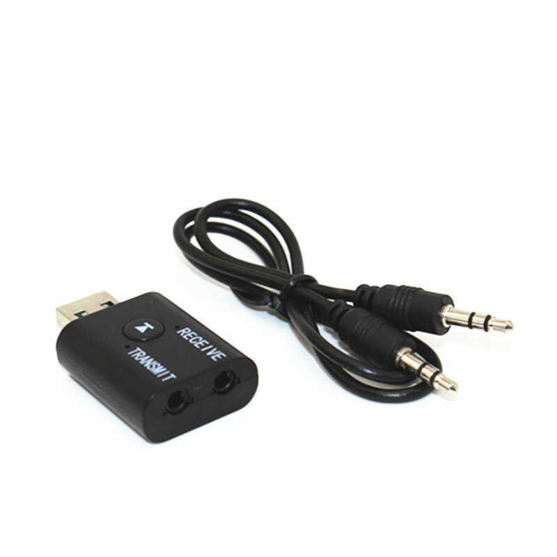 Wireless USB Bluetooth 5.0 Audio Transmitter Receiver Adapter 3.5mm For TV Car