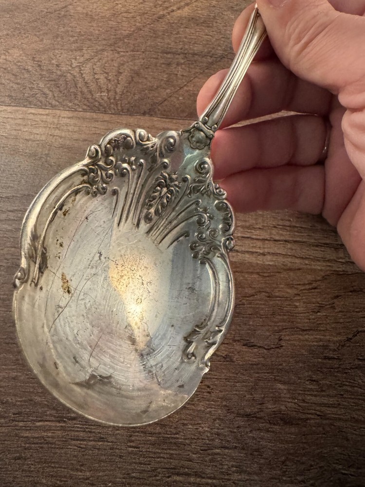 Wm Rogers Blenheim Pattern Bonbon Scoop Casserole Spoon Server