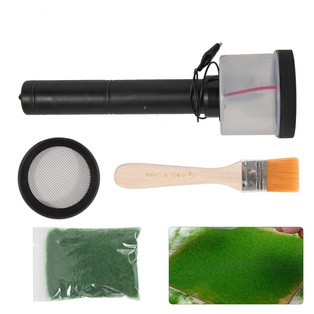 Electrostatic Flock Landscaping Flocking Machine Static Grass Applicator Kit USA