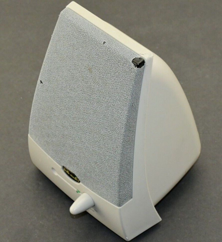 (1) - Polk Audio System Computer Speaker- Gray - Model AMR70 ?