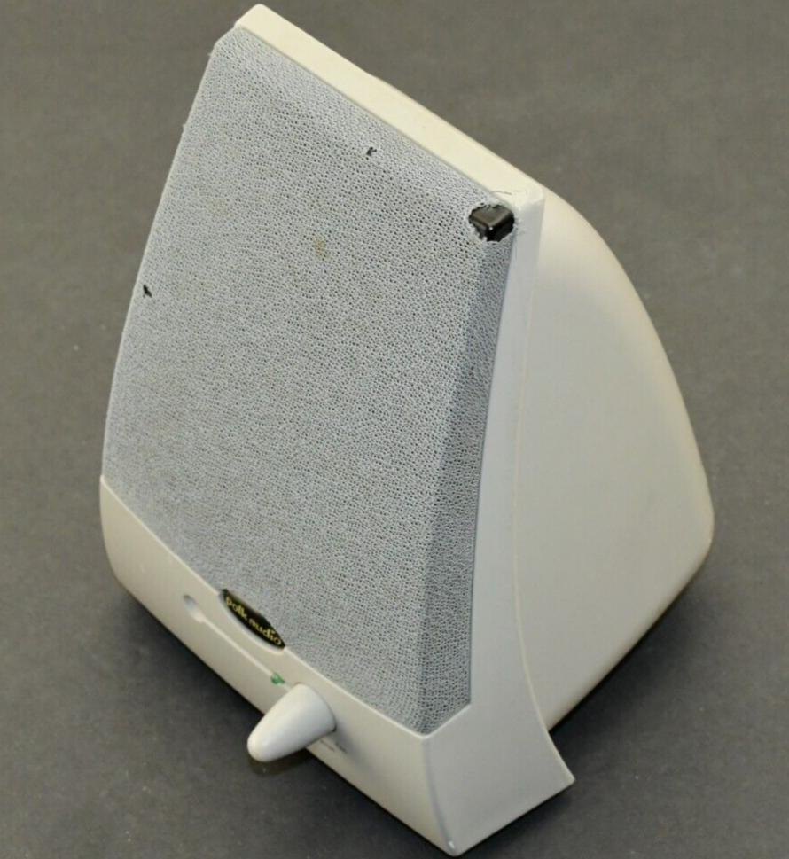 (1) - Polk Audio System Computer Speaker- Gray - Model AMR70 ?