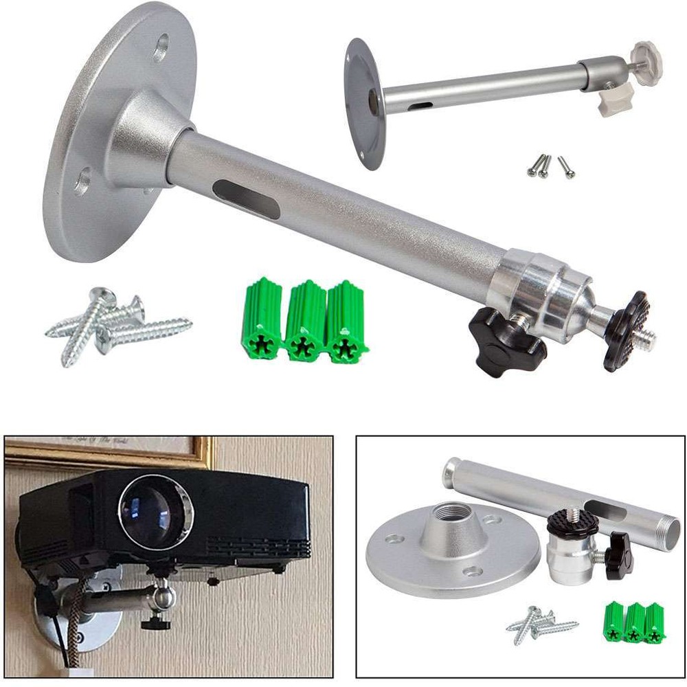 Universal 18/22cm Projector Ceiling Wall Mount Bracket Aluminium 5KG Capacity US