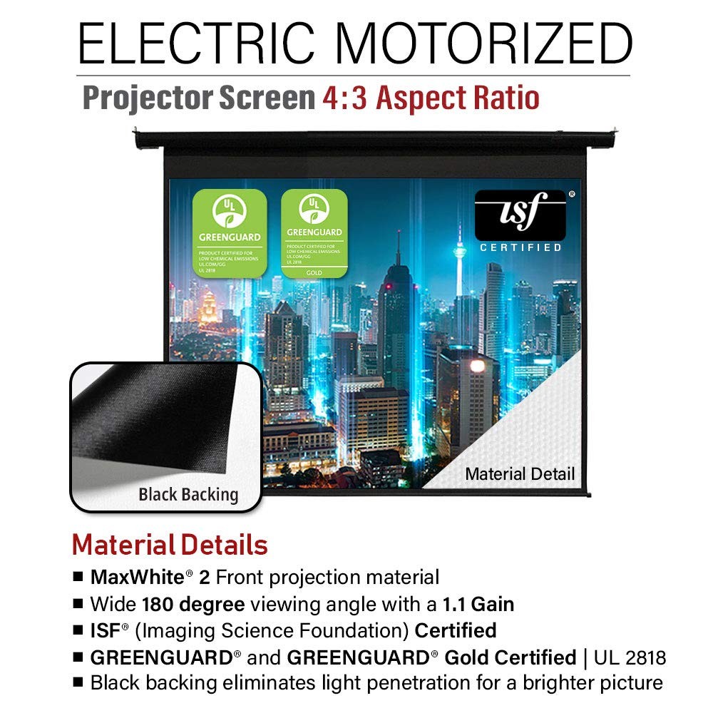 Akia Screens 104 inch Motorized Electric Remote Controlled Drop Down Projector