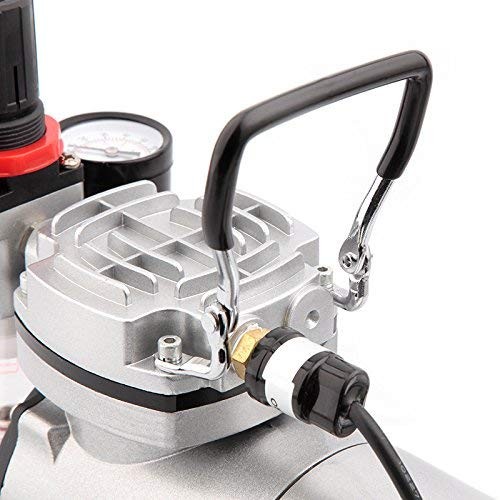 Airbrush Kit With Compressor AS18-2K Basic Start Kit With Air Hose, Cleaning ...