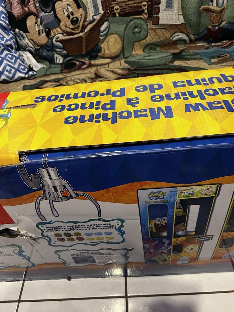 Arcade 1Up SpongeBob SquarePants Claw Machine NEW OPEN BOX