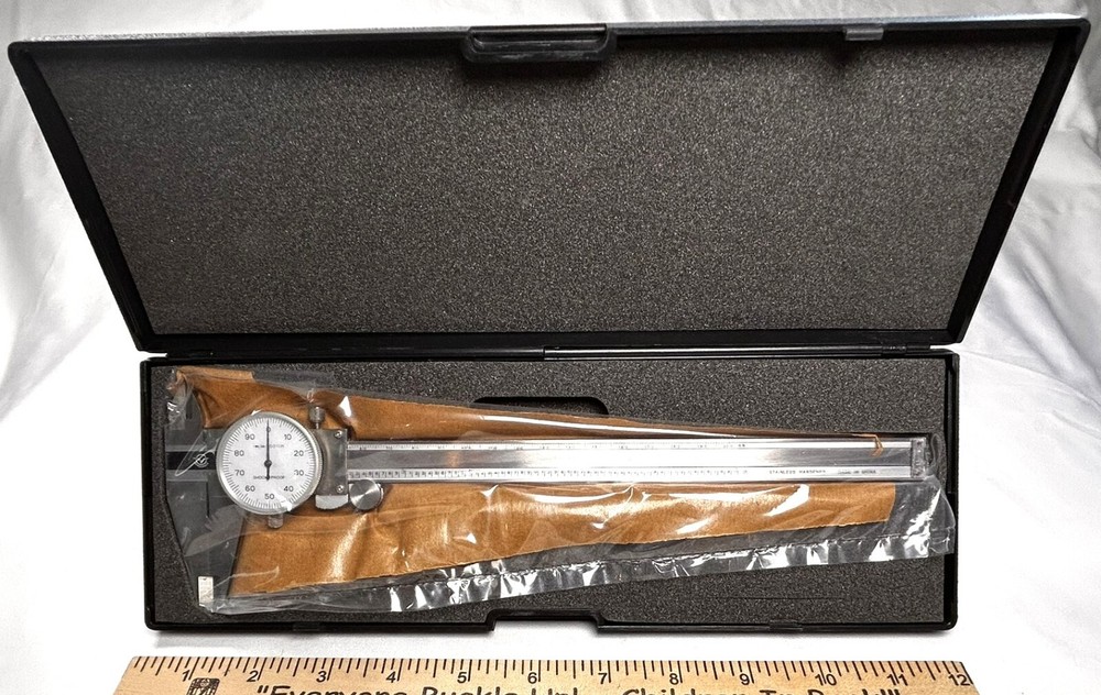 AEROSPACE Precision Dial Caliper with white dial