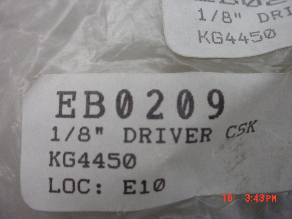 SENCO PART # EB0209 Driver KG4450 CSK