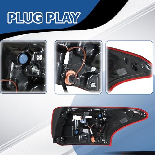 Left Side Outer Tail Light Assembly Replacement for Mitsubishi Outlander 2016