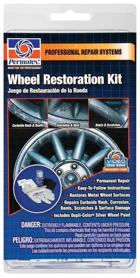 Permatex 9142, Kit Wheel Restore Kit Silver Silver High Performance & Racing Par