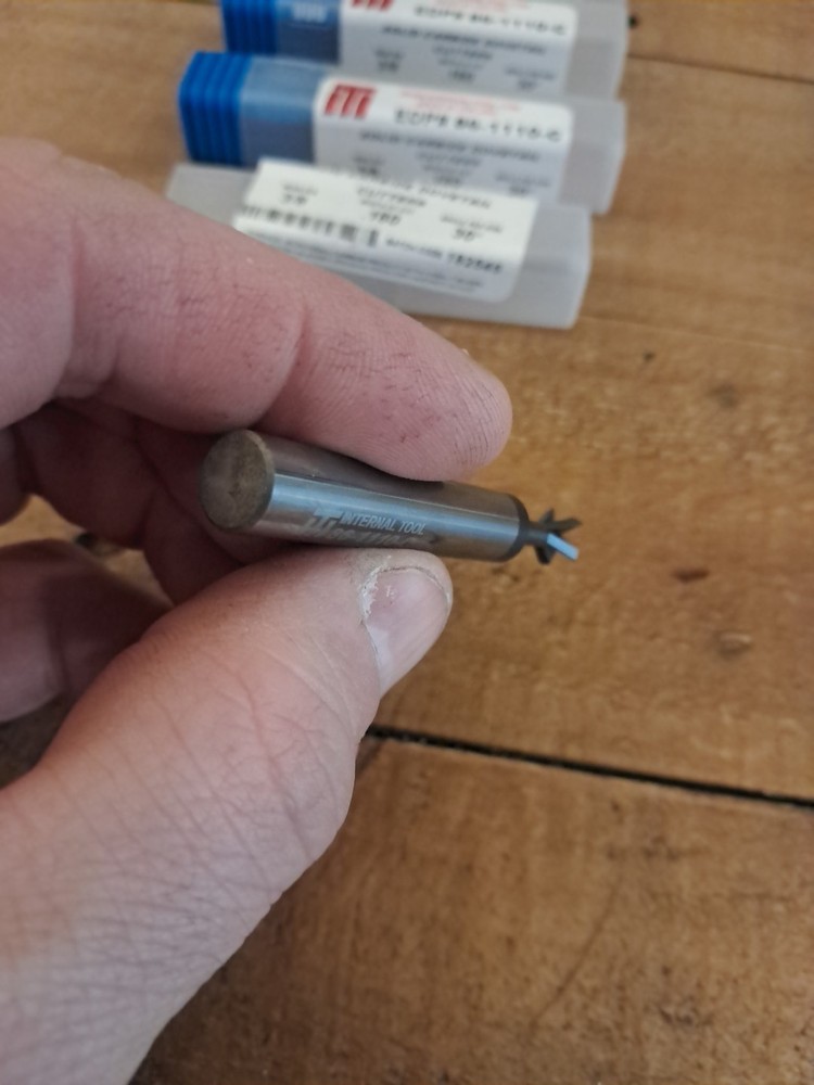 4 New! Internal Tool Carbide Dovetail Cutter 3/8 Head .18 Width 30° Angle