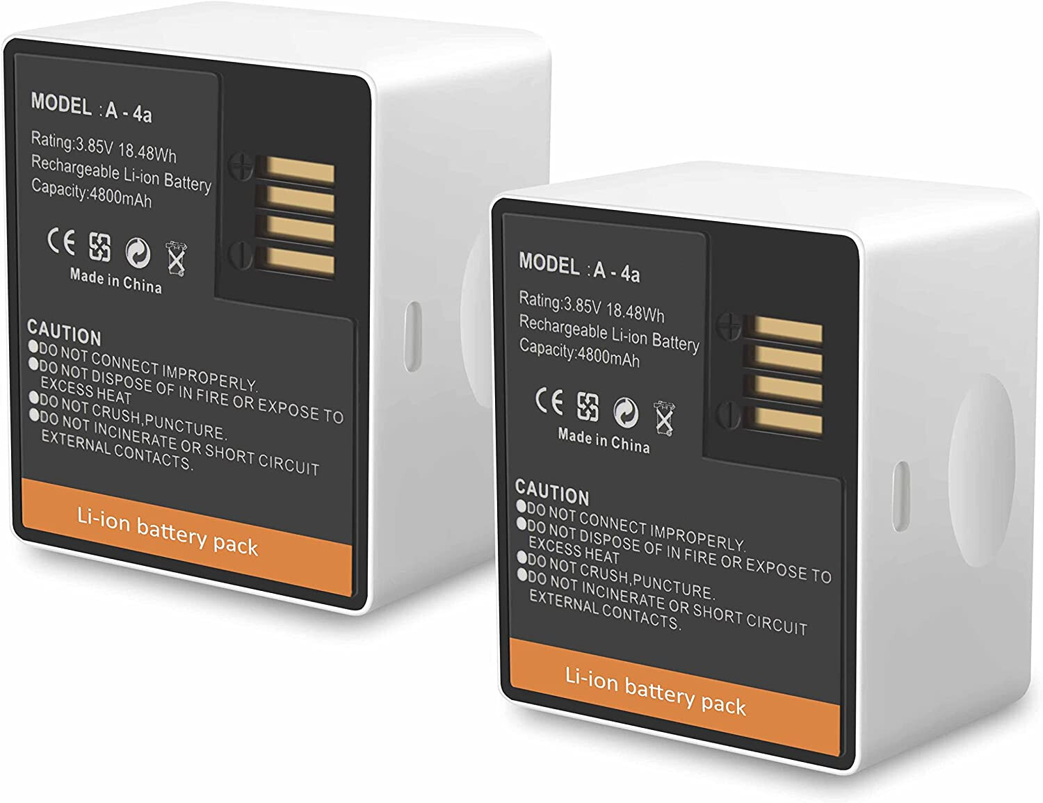 2-Pack Battery & LCD Dual Charger for Arlo Ultra, Ultra 2, Arlo Pro 3, Arlo Pro4