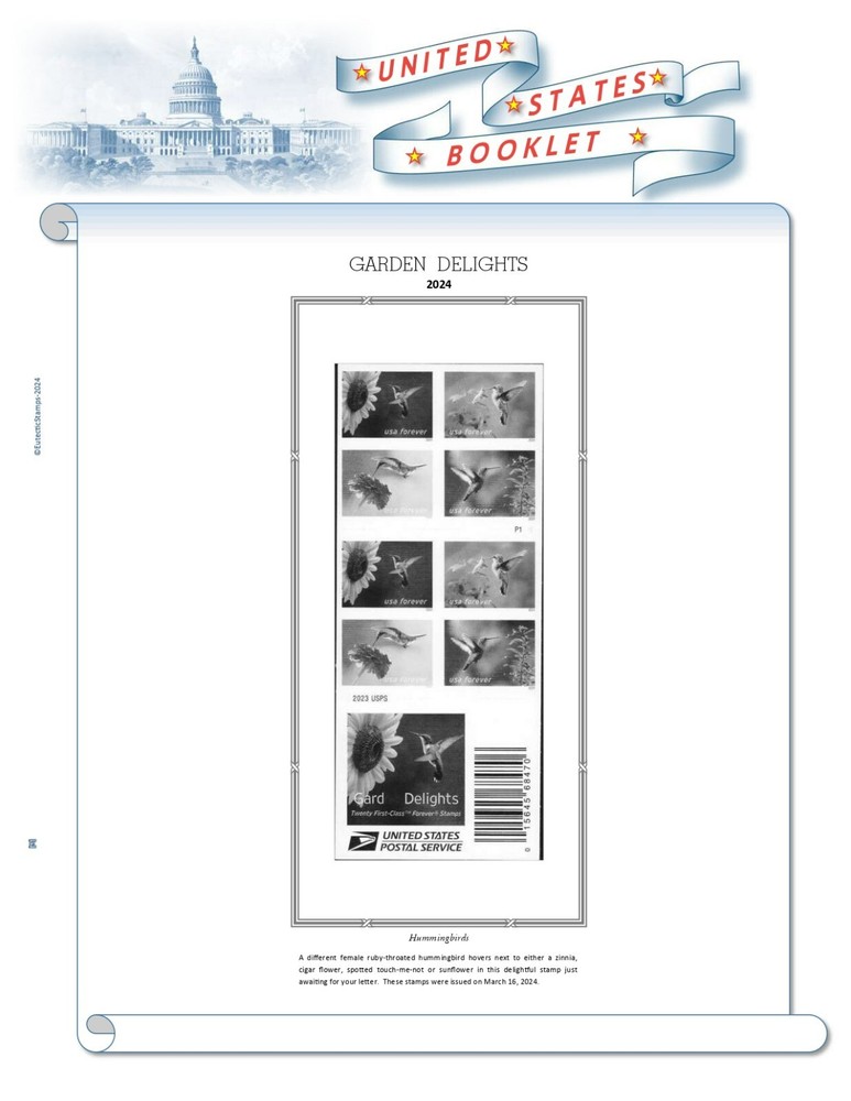 2024 U.S. Regular Issue Singles COMPLETE Supplement (White Ace Alternative)