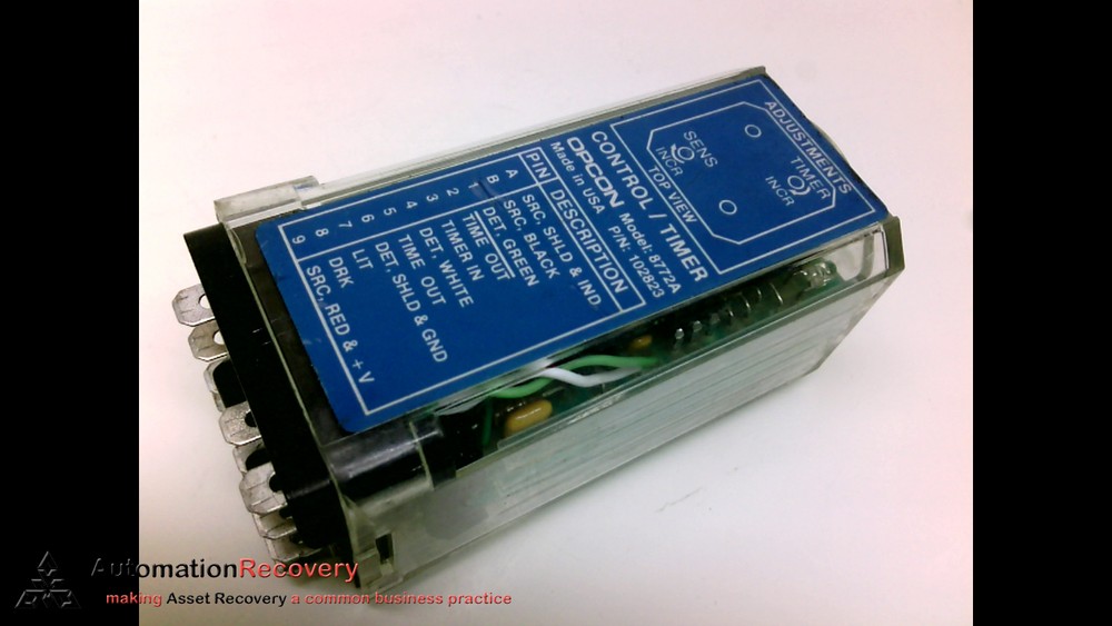 OPCON 8772A, CONTROL TIMER,9 PIN, 5-15 SECOND #205471