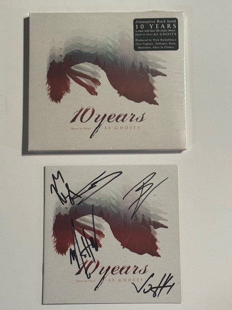 10 Years - (how to live) As Ghosts Autographed Signed CD