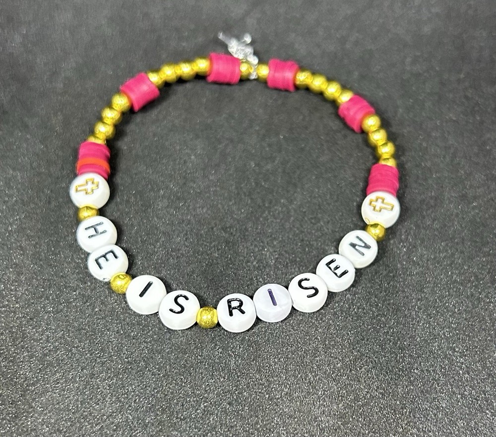 He Is Risen (Happy Easter) Heishi Bracelet