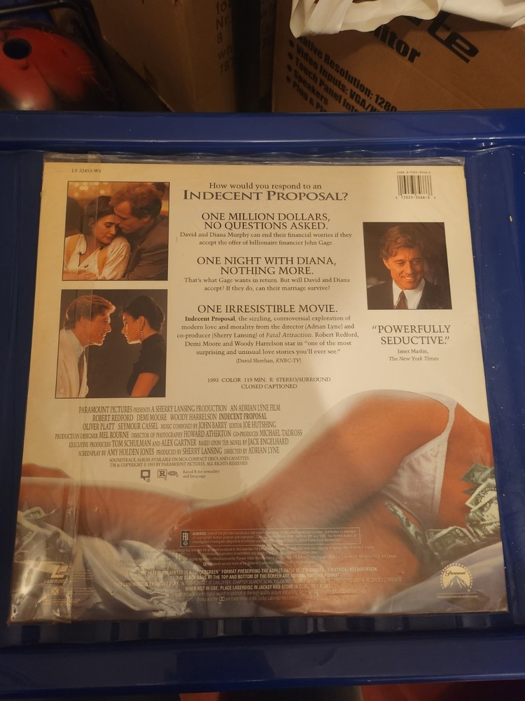 Indecent Proposal Laserdisc