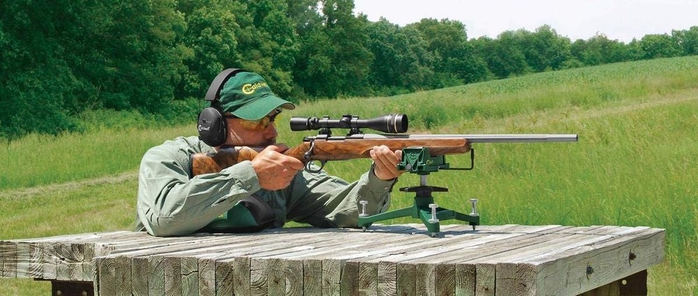 "The Rock Front Shooting Rest w/ Adjustable Elevation & Recoil Reduction"