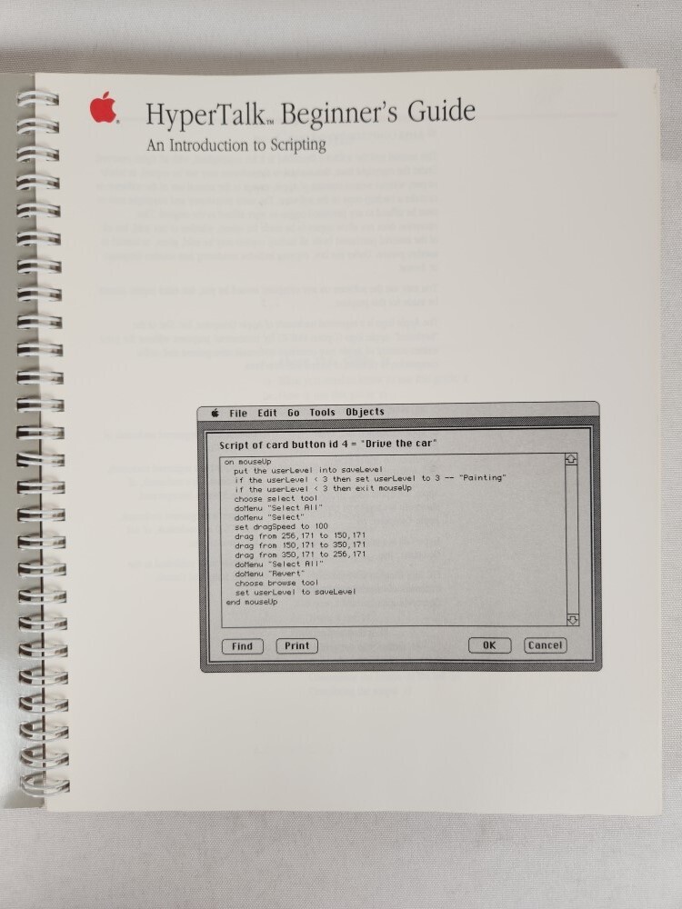 Apple Computer HyperTalk Beginner's Guide: An Introduction to Scripting Manual