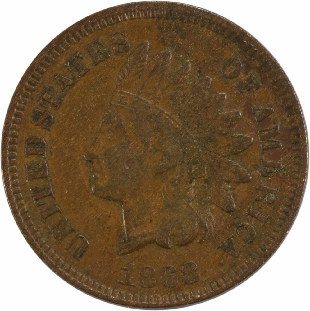 1868 Indian Cent VF Uncertified #102