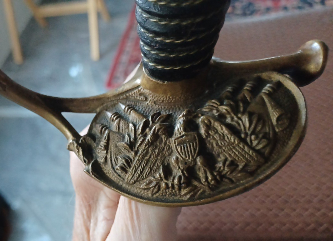 U.S. Army Officer Dress Sword Model 1902 Eagle Guard Solingen Blade c.1895–1918