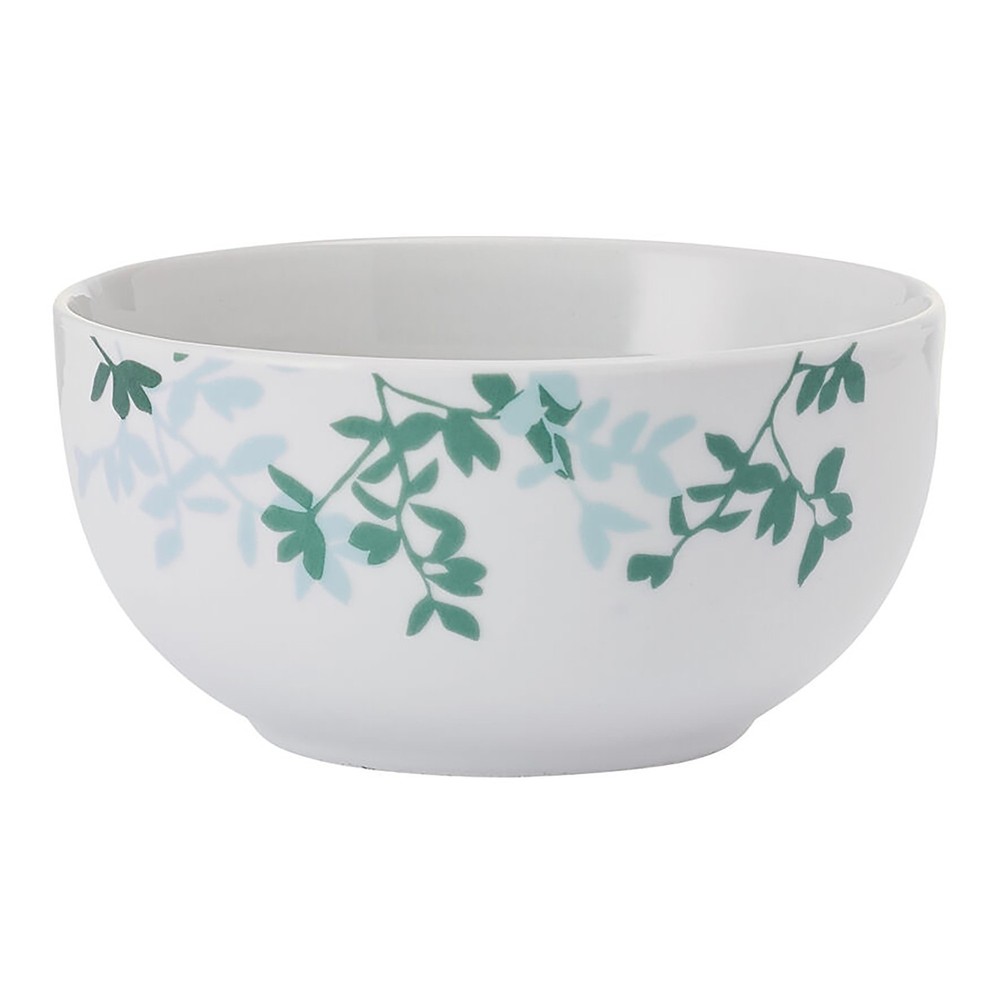 12-Piece Porcelain Dinnerware Set Moonlit Leaves Pattern