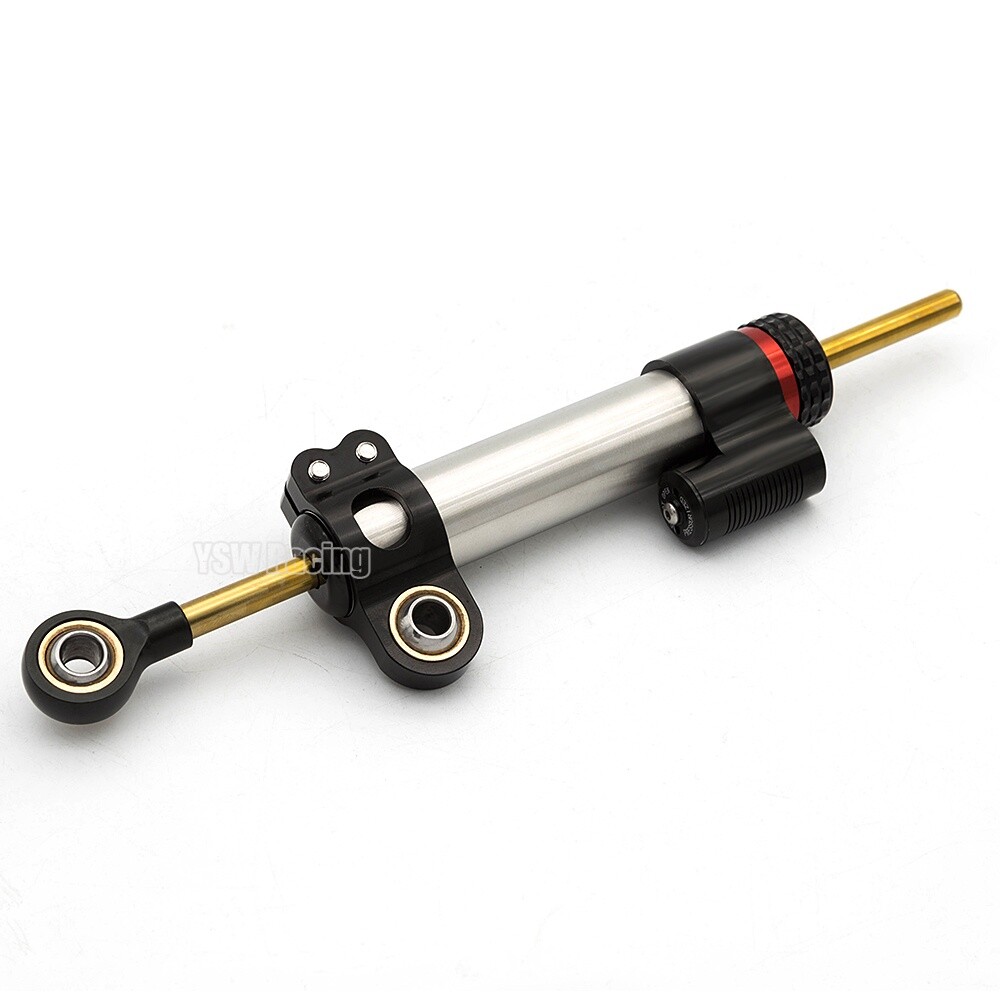 Motorcycle Adjustable Steering Damper Linear Stabilizer Reversed Safety Control