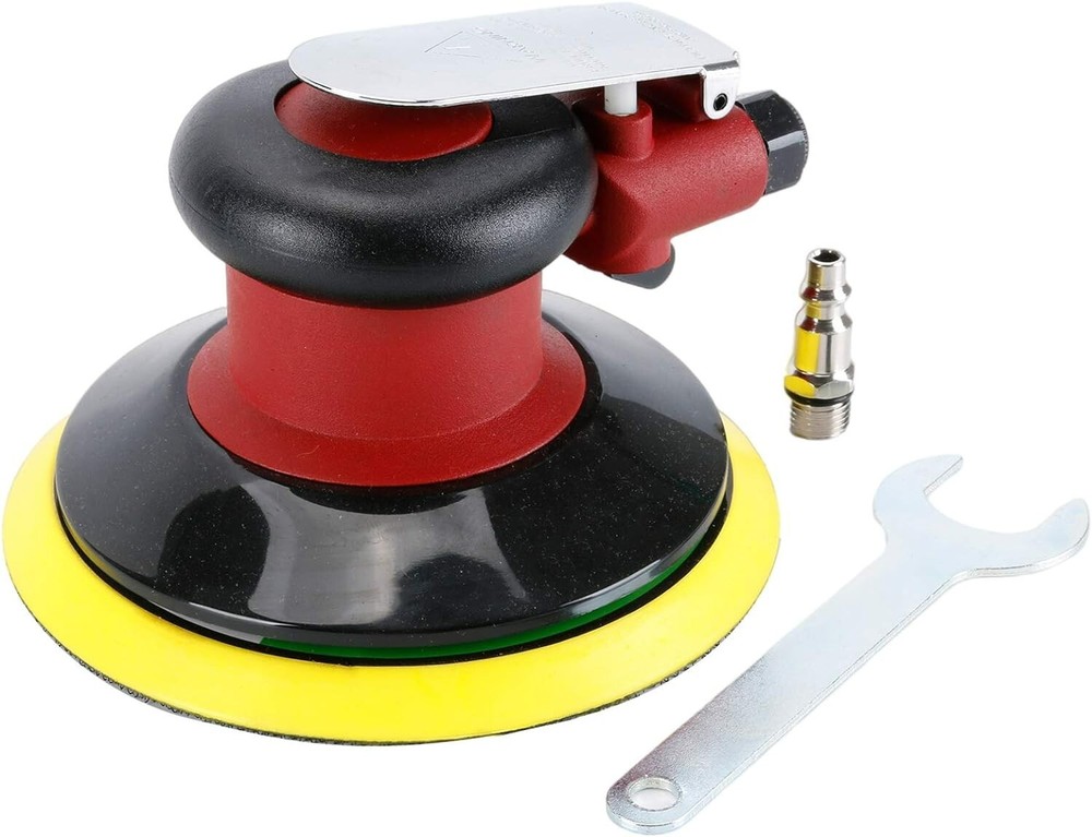 Random Orbital Sander 5" & 6" Pneumatic Palm Sander with Extra 5" Backing Plate