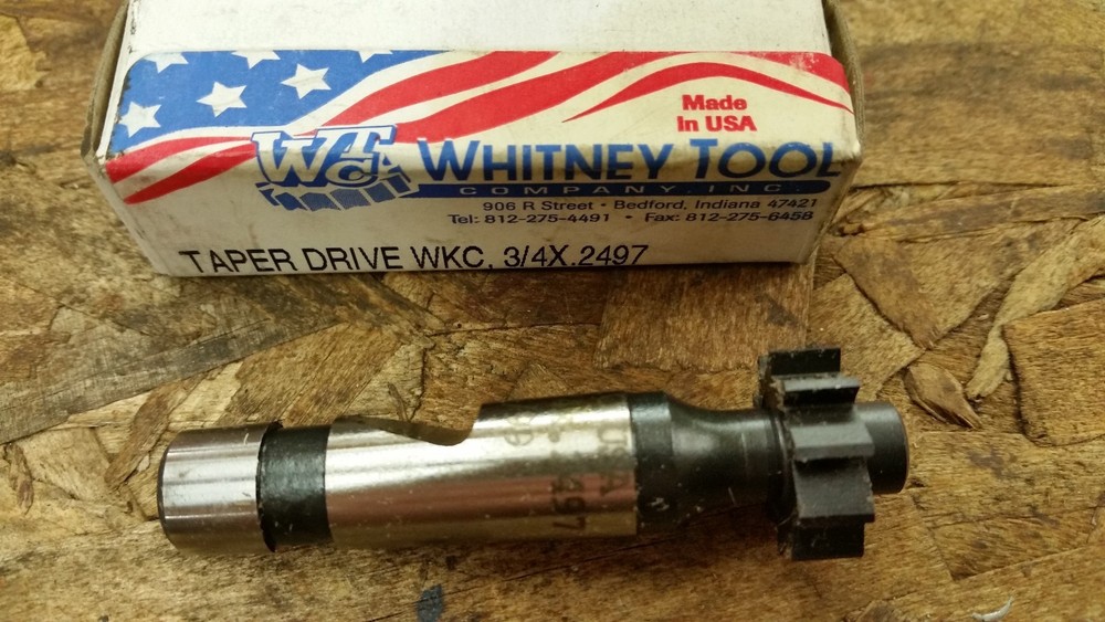 Whitney Tool CO. taper drive keyway cutter