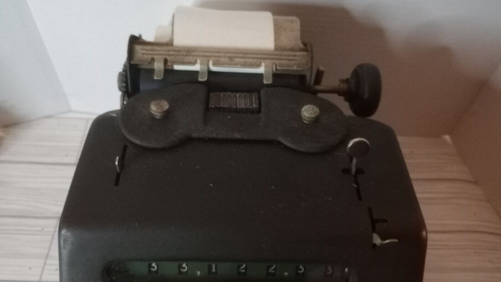 Allen Wales Desk Model Manual Adding Machine Vintage Untested Read Description