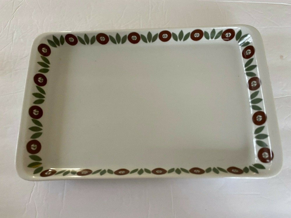 Lauffer Stack China Harvest Germany Handled Rectangle Serving Tray Platter