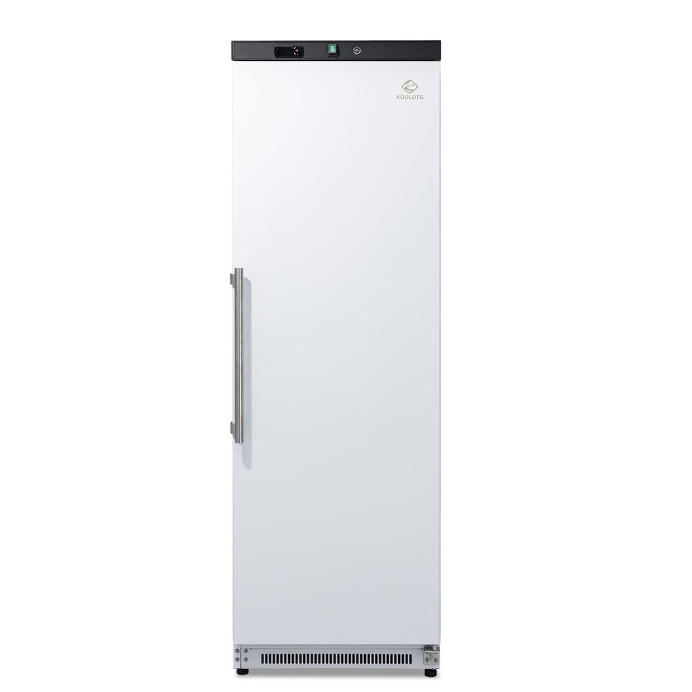 KOOLOTS 13 Cu.Ft White Upright Commercial Refrigerator Solid Door Lock