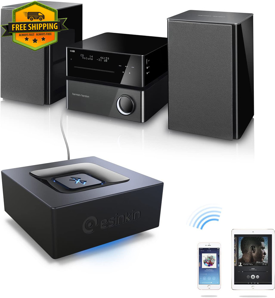 Bluetooth Audio Adapter Wireless Music Receiver for Home Stereo System