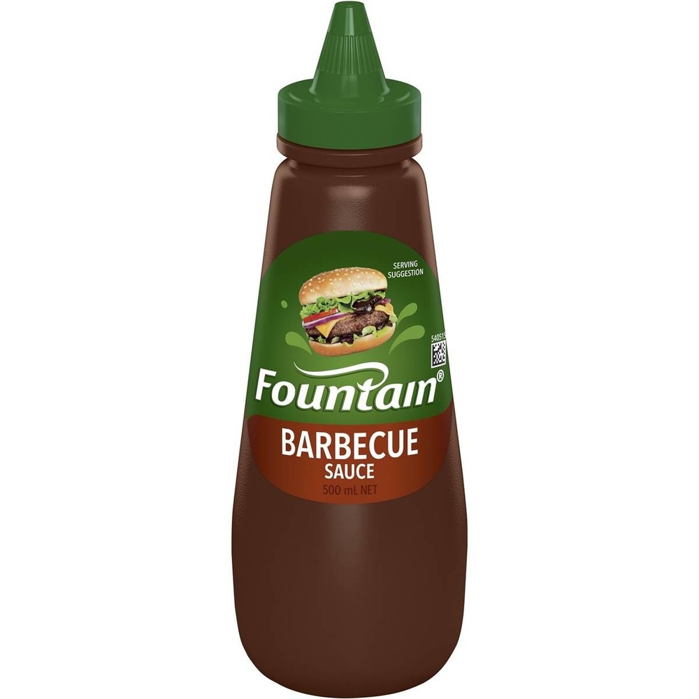 Fountain Barbecue Bbq Sauce Squeeze Bottle 500ml