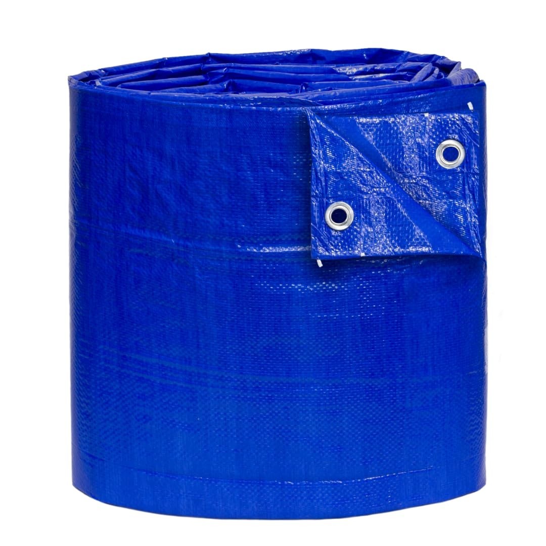 Tarp Supply Inc 5 Mil Blue Poly Tarp With Grommets - Waterproof, Outdoor Cover