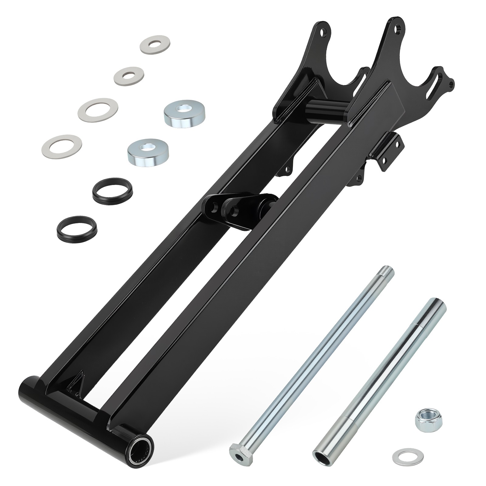 +6" Extended Chrome Black Rear Swing Arm For Yamaha Banshee 350 YFZ350 1987-2006