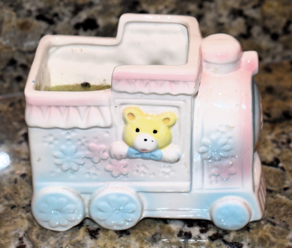 Very Cute Baby Train Planter