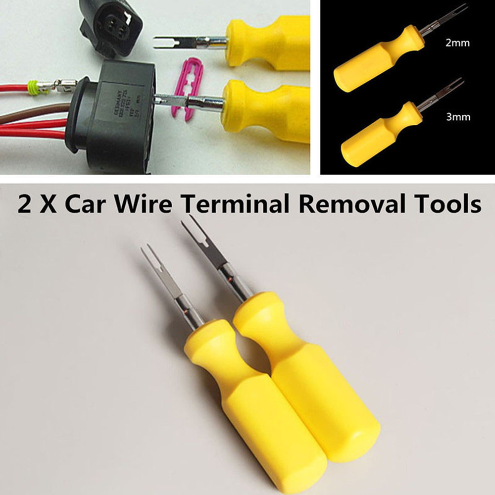 2x Car Terminal Removal Tool Kit Wiring Connector Pin Release Puller For Audi VW