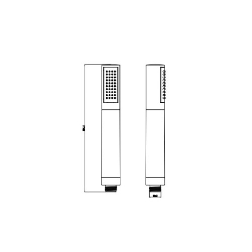 Chrome ABS Single Jet Multicolor LED Shower Shower Temperature Control