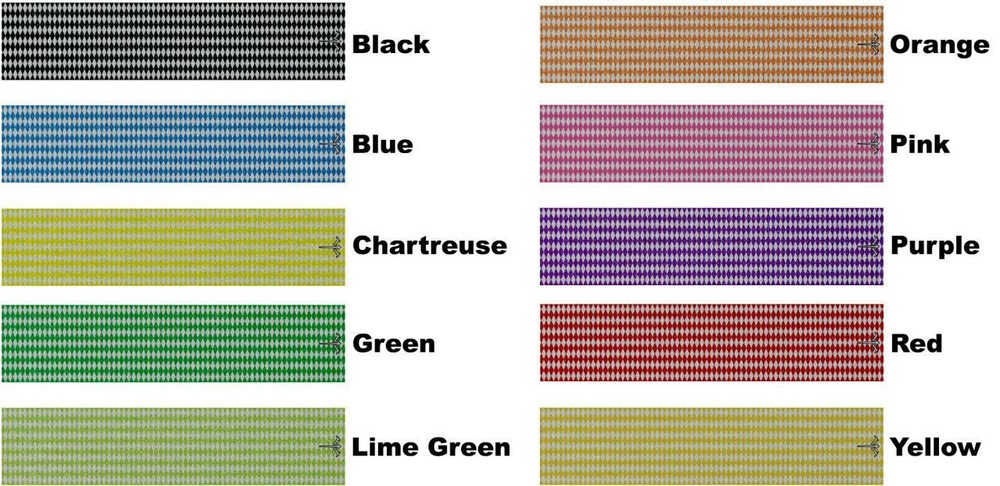 White Water Archery Reflective Diamond Pattern Arrow Wraps 15 Pc Pack 10 Colors