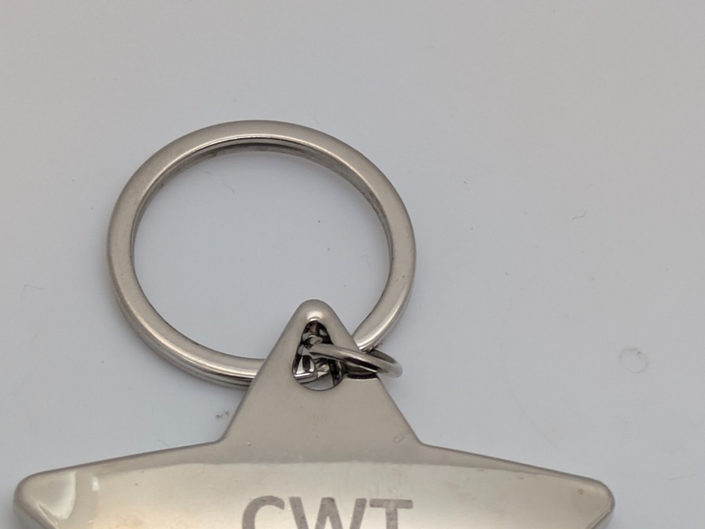 CWT Works Silvertone Star Keychain