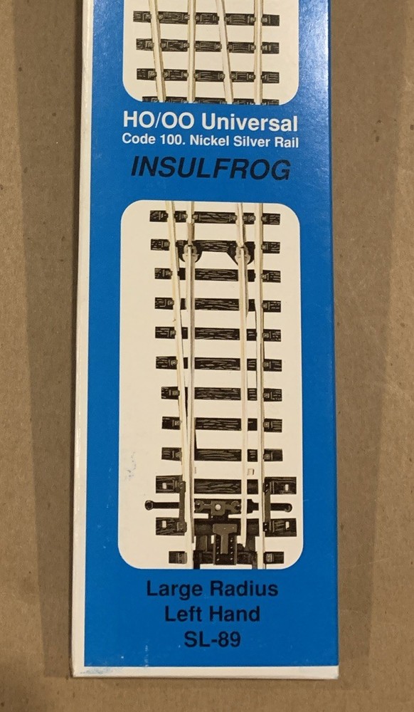 Peco Streamline HO/OO Code 100 Track SL-89 Insulfrog Large Radius Left Hand
