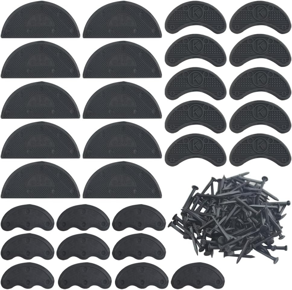 Versatile 30PCS Black Heel Taps – Durable, Non-Slip Solution for Shoes