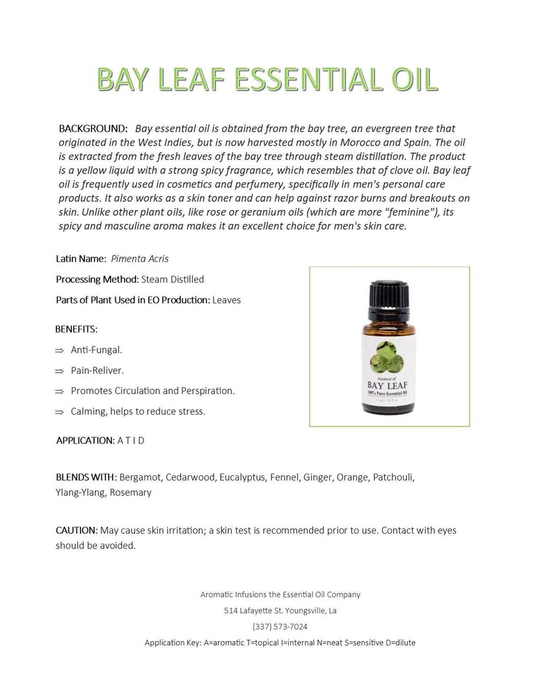 Bay Leaf Essential Oil 15ml