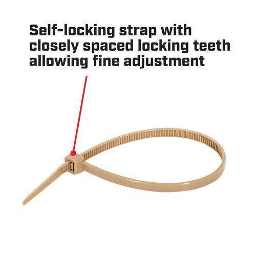 Crescent 300 x 4.8mm Outdoor Universal Cable Ties - 25 Pack