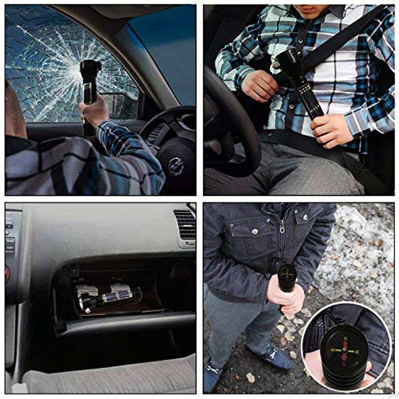 Driver Defender - Ultimate Auto Emergency Flashlight Tool & USB Power Bank